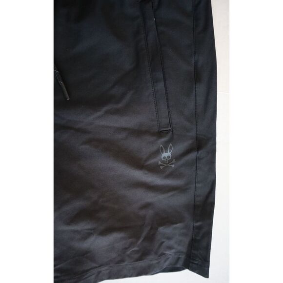 Psycho Bunny Men's Sz M Black Cabrini Commuter Drawstring Shorts - Picture 5 of 13